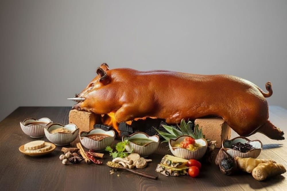 Lợn sữa Cao Bằng là món ăn truyền thống trong các dịp lễ, Tết hay các bữa tiệc trọng đại của người dân nơi đây